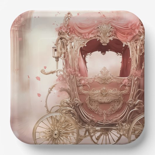 ロマエレガントモダント結婚ス ペーパープレート (正面)