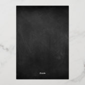 ロマエレガントンス |バラゴールドフォイル結婚フォト 箔招待状 (裏面)