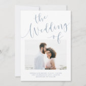 ロマエレガントンス |ミニマリスト2枚結婚の写真 招待状 (正面)