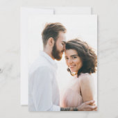 ロマエレガントンス |ミニマリスト2枚結婚の写真 招待状 (裏面)