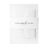 ロマエレガントンス |白黒 招待状ベリーバンド (正面例)