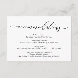 ロマエレガントンチック、黒、宿泊施設 エンクロージャーカード