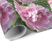 ロマエレガントンピンクのフローラの花ピンクの牡丹 ラッピングペーパー (ロールコーナー)