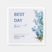 ロマエレガントン忘れクなフローラ結婚の スタンダードカクテルナプキン (正面)