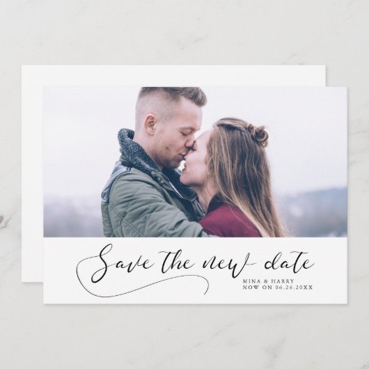 ロマエレガント救ン結婚トの新しい日 案内状 (正面/裏面)