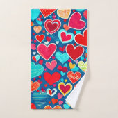 ロマスタイリッシュンス：シックハートエレガンス バスタオルセット (ハンドタオル)