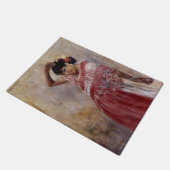 ロマニジプシーウーマン踊り(by Albert Edelfeel) ドアマット (アングル)