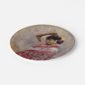 ロマニジプシーウーマン踊り(by Albert Edelfeel) ペーパープレート (アングル)