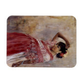 ロマニジプシーウーマン踊り(by Albert Edelfeel) マグネット (横)