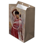 ロマニジプシーウーマン踊り(by Albert Edelfeel) ミディアムペーパーバッグ (裏面アングル)