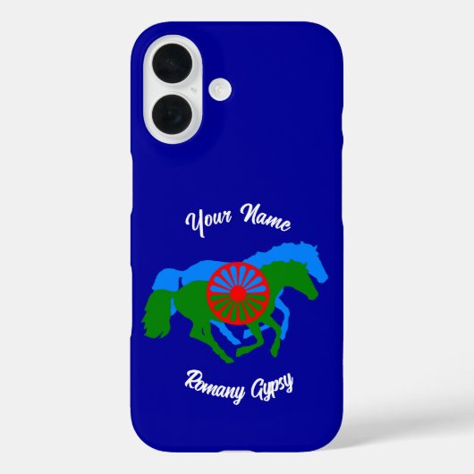 ロマニジプシー国旗と馬 Case-Mate iPhoneケース (裏面)