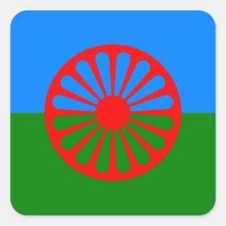 ロマニジプシー国旗 スクエアシール