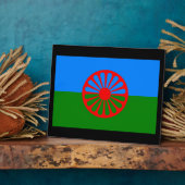 ロマニジプシー国旗 フォトプラーク (側面)