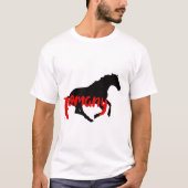 ロマニジプシー文字と馬 Tシャツ (正面)