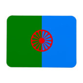 ロマニー国旗のマグネット マグネット (横)