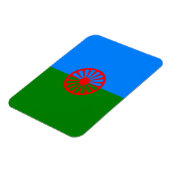 ロマニー国旗のマグネット マグネット (左側)