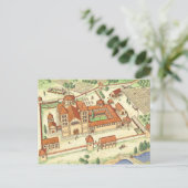 ロマネスク様式の修道院。モデル ポストカード (スタンド正面)