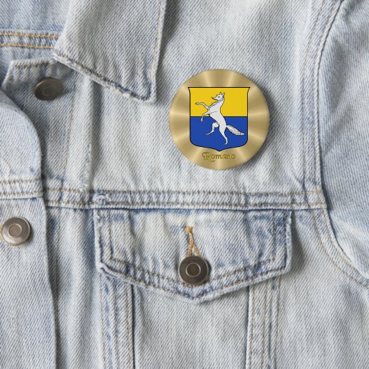 ロマノヒストリカルシールドオンゴールデン日が差すこと 缶バッジ (インサイチュ)