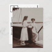 ロマノフのGrand Duchesses Olga & Marie ポストカード (正面/裏面)
