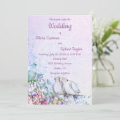 ロマパーソナライズされたティックな白い結婚鳩 (スタンド正面)