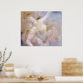 ロマビクトリアンニックラブプリント ポスター (キッチン)