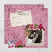 ロマビクトリアンンス写真記念日 サンキューカード (正面/裏面)