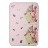 ロマビクトリアンンス – アンティークファン、ヴィンテージはがき バスマット (正面縦)