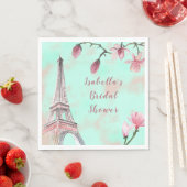 ロマフランスのンスパリマグノリアブライダルシャワー スタンダードランチョンナプキン (インサイチュ)