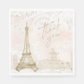 ロマフランスのンス結婚サンキュー赤面ID870 スタンダードランチョンナプキン (正面)