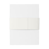 ロマフランスのンス結婚ハートの金ゴールドID870 招待状ベリーバンド (裏面例)