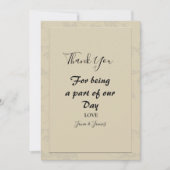 ロマモダンエレガントン感謝していト 招待状 (正面)