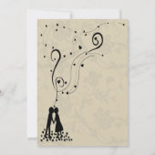 ロマモダンエレガントン感謝していト 招待状 (裏面)