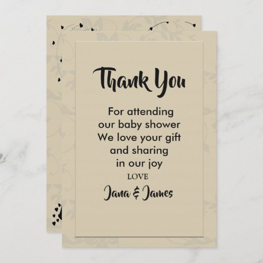 ロマモダンエレガントン感謝していト 招待状 (正面/裏面)