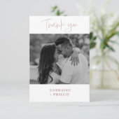 ロマモダンニアの写真のグラデーシ結婚ョン効果 サンキューカード (スタンド正面)