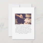 ロマモダンニアの写真のグラデーシ結婚ョン効果 サンキューカード (裏面)