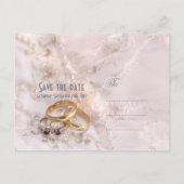 ロマモダンン結婚トの指輪はデートを除く 案内ポストカード (裏面)