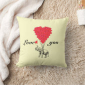 ロマンおもしろいティエレファントヴァレンティネス クッション (ブランケット)