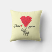 ロマンおもしろいティエレファントヴァレンティネス クッション (裏面)