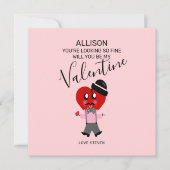 ロマンおもしろいティガールフレンドのバレンタインデー シーズンカード (正面)