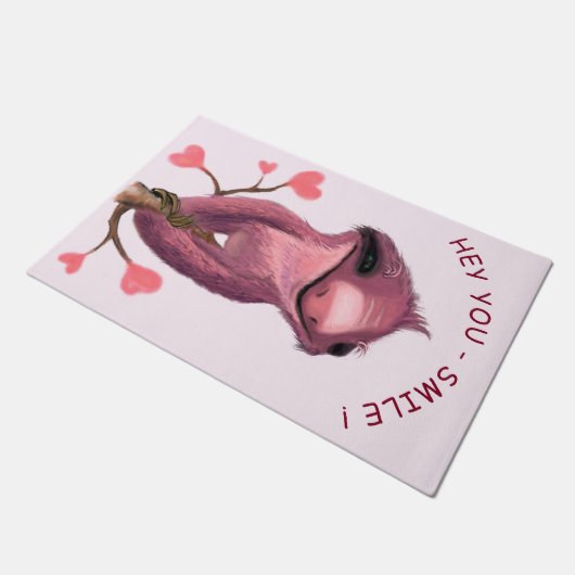 ロマンおもしろいティスロススマイル形式 ドアマット (アングル)