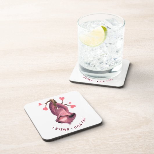 ロマンおもしろいティスロッススマイル飲料用コースター コースター (右側)
