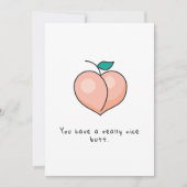 ロマンおもしろいティックお尻カード – バレンティンズデイカード シーズンカード (正面)