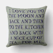 ロマンおもしろいティデイリーティーラブ引用文マンマン クッション (裏面)