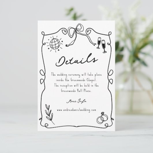 ロマンお洒落コハンド引き結婚の詳細 エンクロージャーカード (スタンド正面)