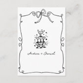 ロマンお洒落コハンド引き結婚の詳細 エンクロージャーカード (裏面)