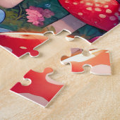 ロマンお洒落チックなアニメカップル ジグソーパズル (側面)