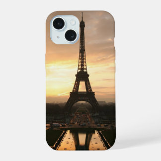 ロマンかわいらしクサンセットエッフェルタワーパリフランス iPhone 15ケース