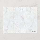 ロマンかわいらしムパープル考えフローラの ポストカード (裏面)