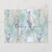 ロマンかわいらしムパープル考えフローラの ポストカード (正面)
