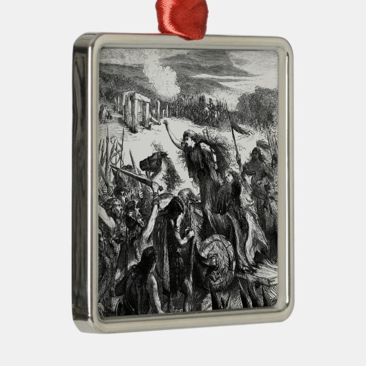 ロマンに対してIceniを駆り立てるBoadicea メタルオーナメント (右)